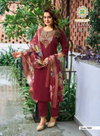 Malhar Vol 7 By Passion Tree Roman Silk Kurti With Bottom Dupatta Orders In India